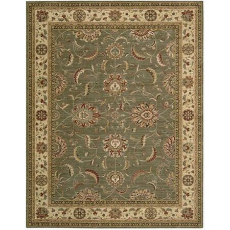 NOURISON Living Treasures Area Rug Collection Green 5 Ft 6 In. X 8 Ft 3 In. Rectangle 99446672537